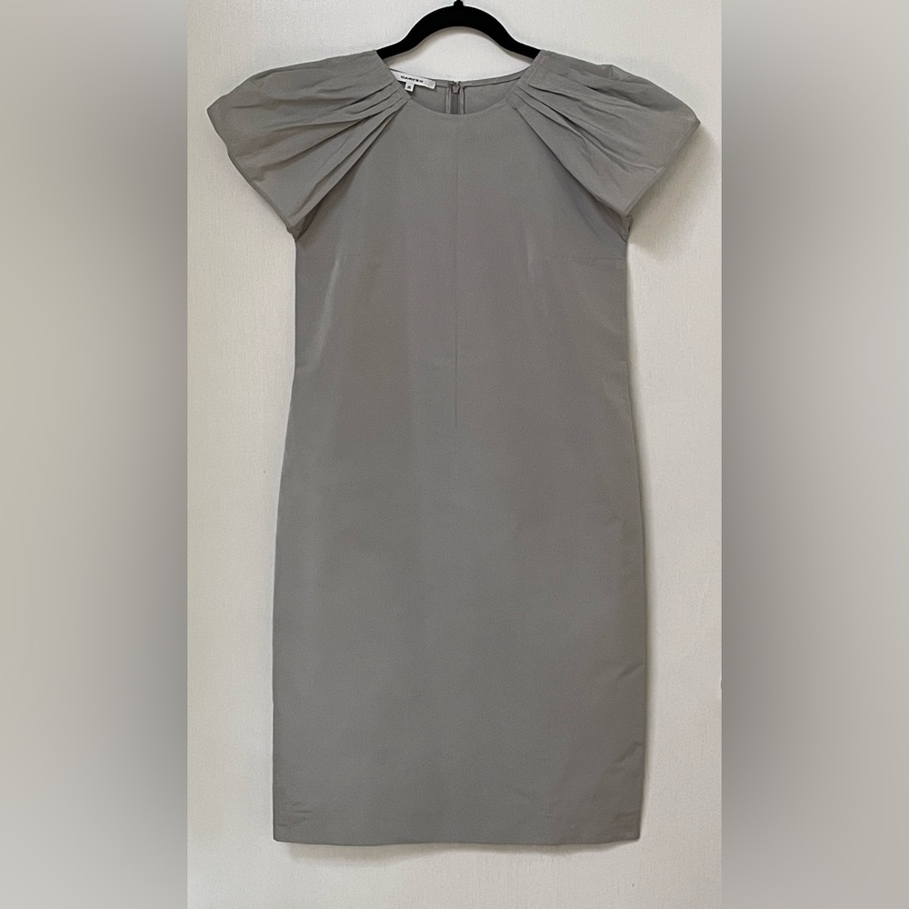 Vintage Designer Sheath Dress in Grey